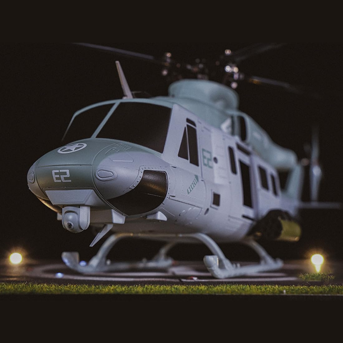 GS E2 UH-1Y RC helikopter dla dorosłych, 2,4 G, 6 CH, podwójny, bezszczotkowy, akrobacyjny, helikopter RC, sterowanie lotem, tryb 1, samolot, zabawka, prezent, RTF