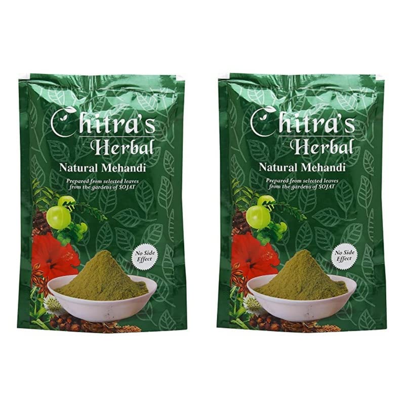 Chitra's Herbal Natural Mehndi Powder, 100% Pure Henna Powder for Hair, Mehndi Powder for hair Colour and Growth - 150 Gram Each (Pack of 2)-picture-37