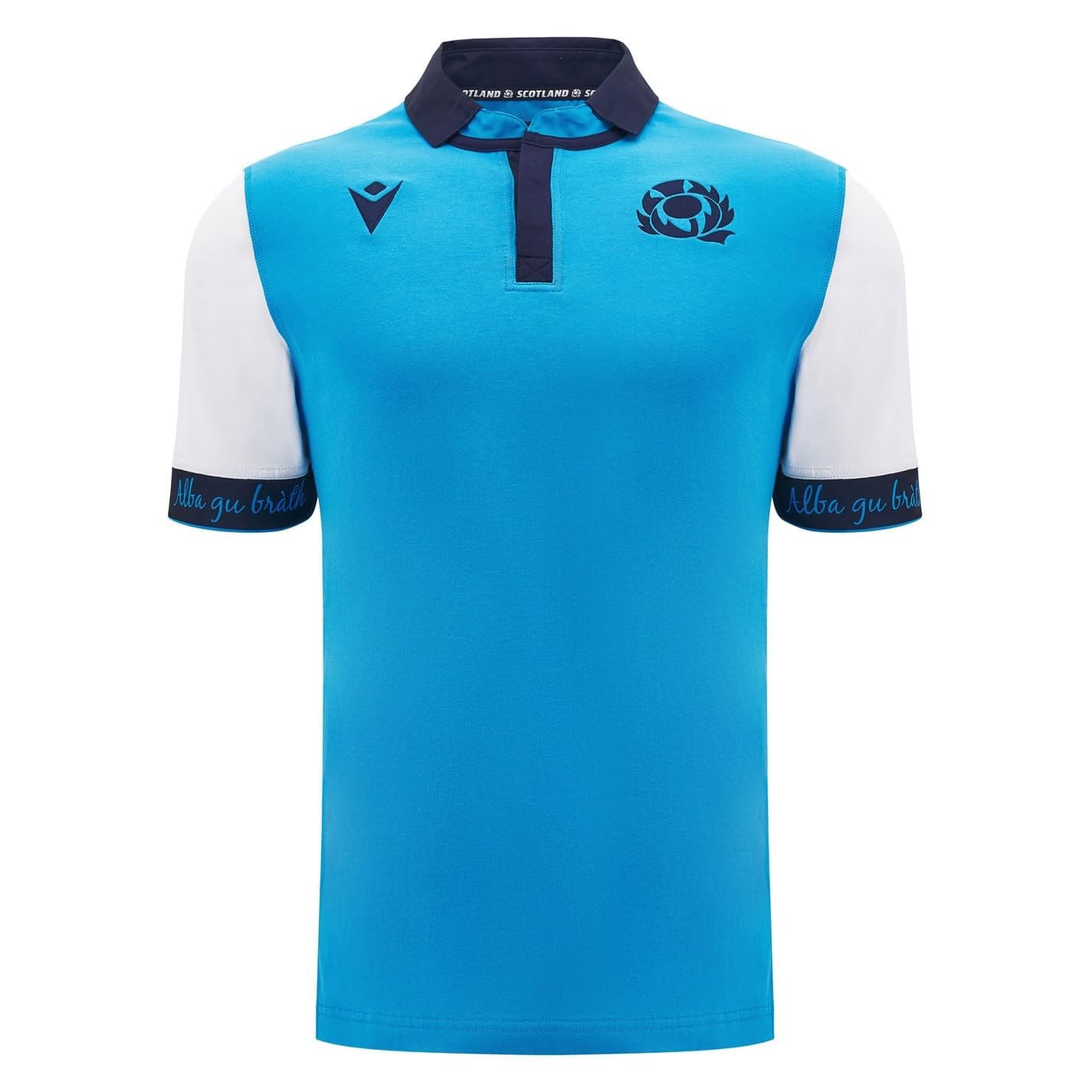 Scotland  Men's   Rugby Away Cotton Shirt 2024 , Football by Macron in Size XL, Sports Direct