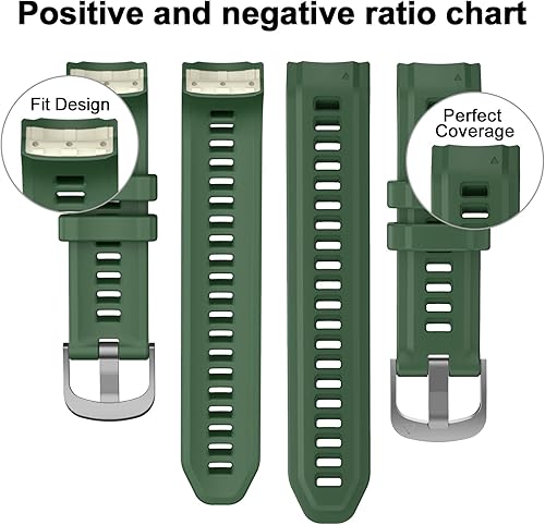 Miniatura 6 de MYSNBKN Compatible con la correa de silicona Garmin Instinct 2S, correa de silicona suave de 0.787in para Garmin Instinct 2S Strap  Instinct 2S