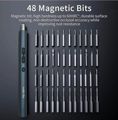 Miniatura 4 de Destornillador eléctrico, juego de destornilladores de precisión 62 en 1 con 48 puntas de precisión magnéticas, inalámbrico, juego de herramientas