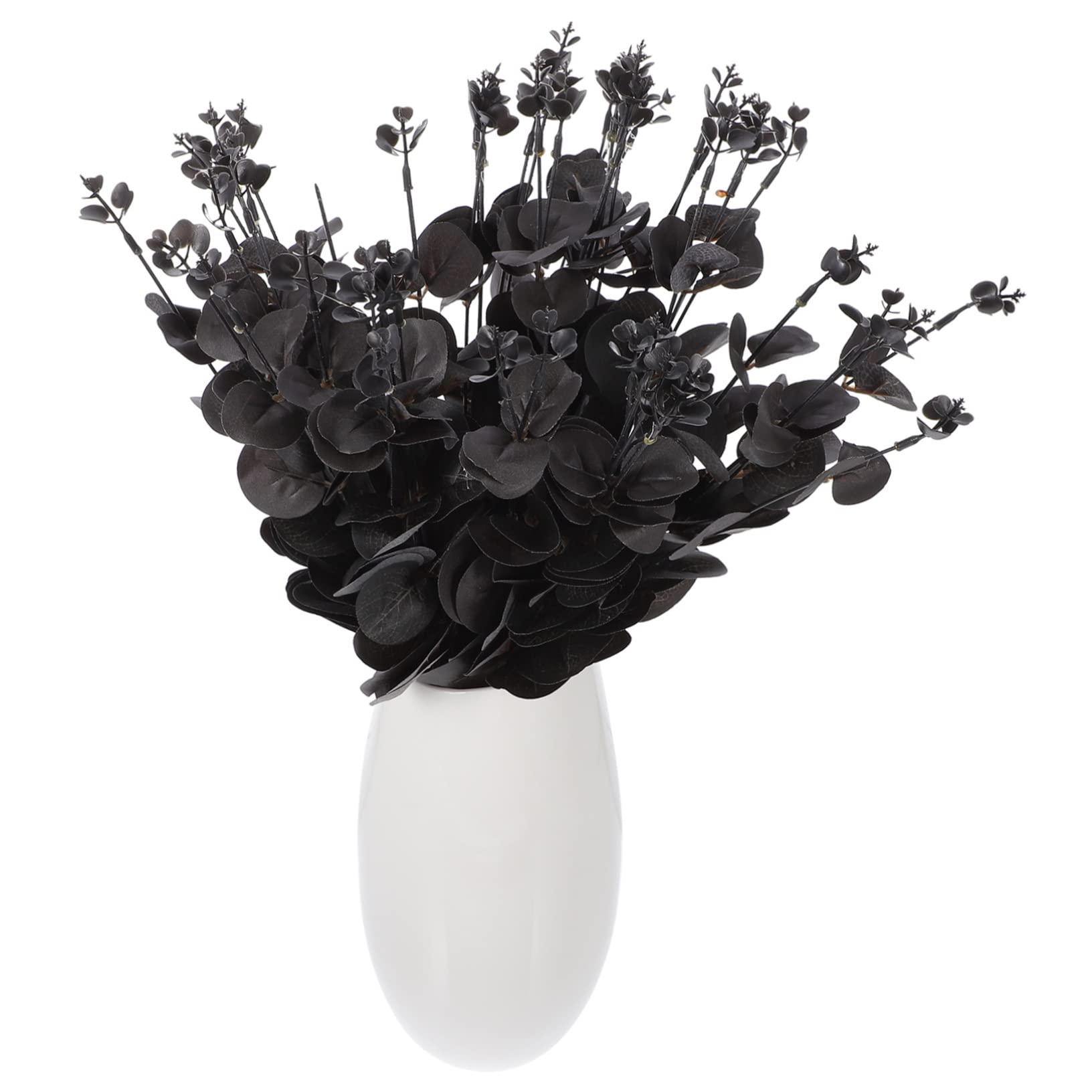 TOPBATHY 6pièces Tiges Eucalyptus Artificiel Branche Eucalyptus Décorative pour Maison Et Événements Fleurs Et Arrangements Végétaux