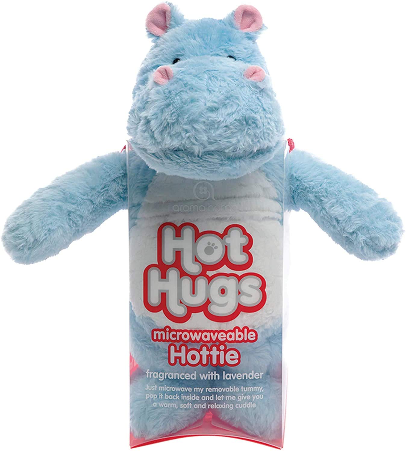 Hot Hugs Lavender Fragranced Microwaveable Hottie (Hippo)