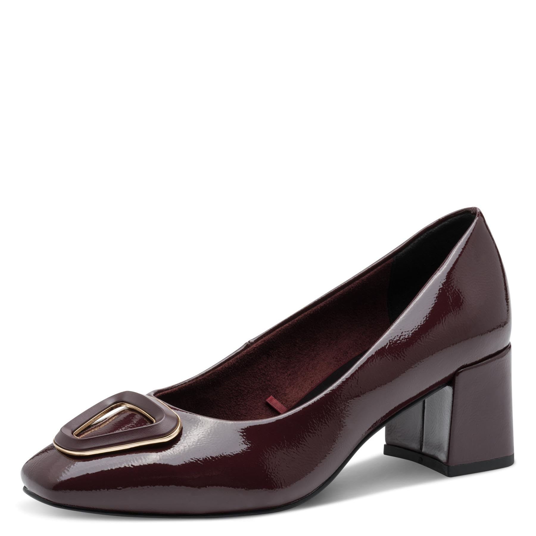 MARCO TOZZI Women's 2-22425-45 Court Shoes, Bordeaux Pat, 8.5 UK