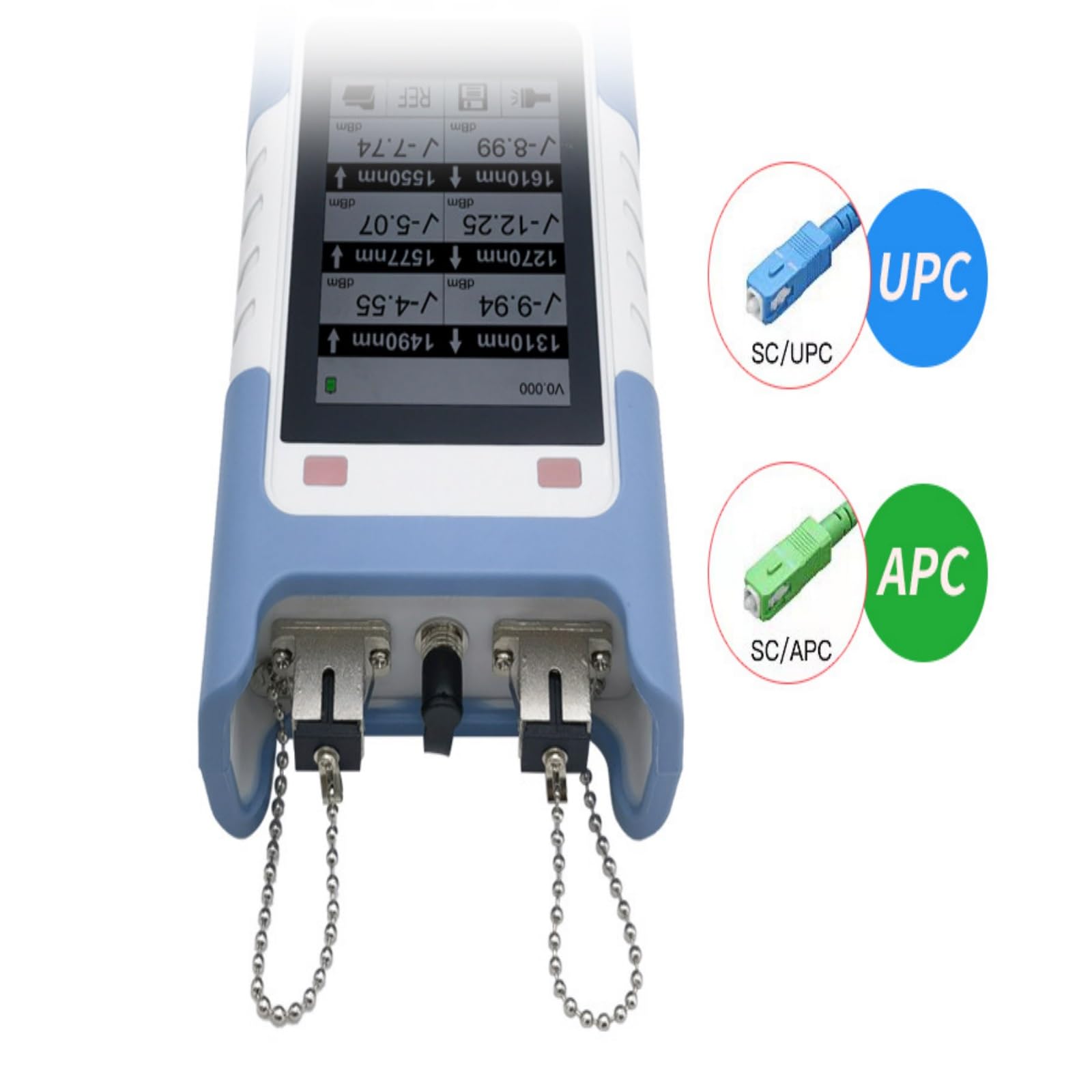 Le wattmètre optique 10GEPON XGPON XGSPON PON prend en charge jusqu'à 6 longueurs d'onde for tester l'analyseur d'inventaire réseau Testeur de fibre optique(A)