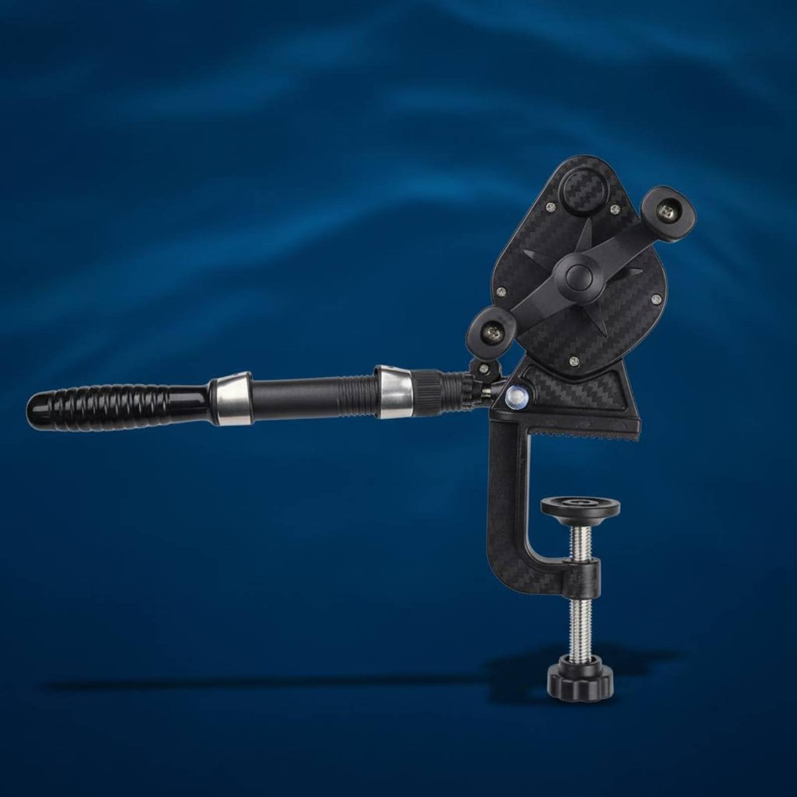 Harilla Enrollador de Línea de Pesca Guía de Hilo Bobinador Herramienta de Carrete Dispositivo de Spooling con Base de Abrazadera Ajustable en Plástico y