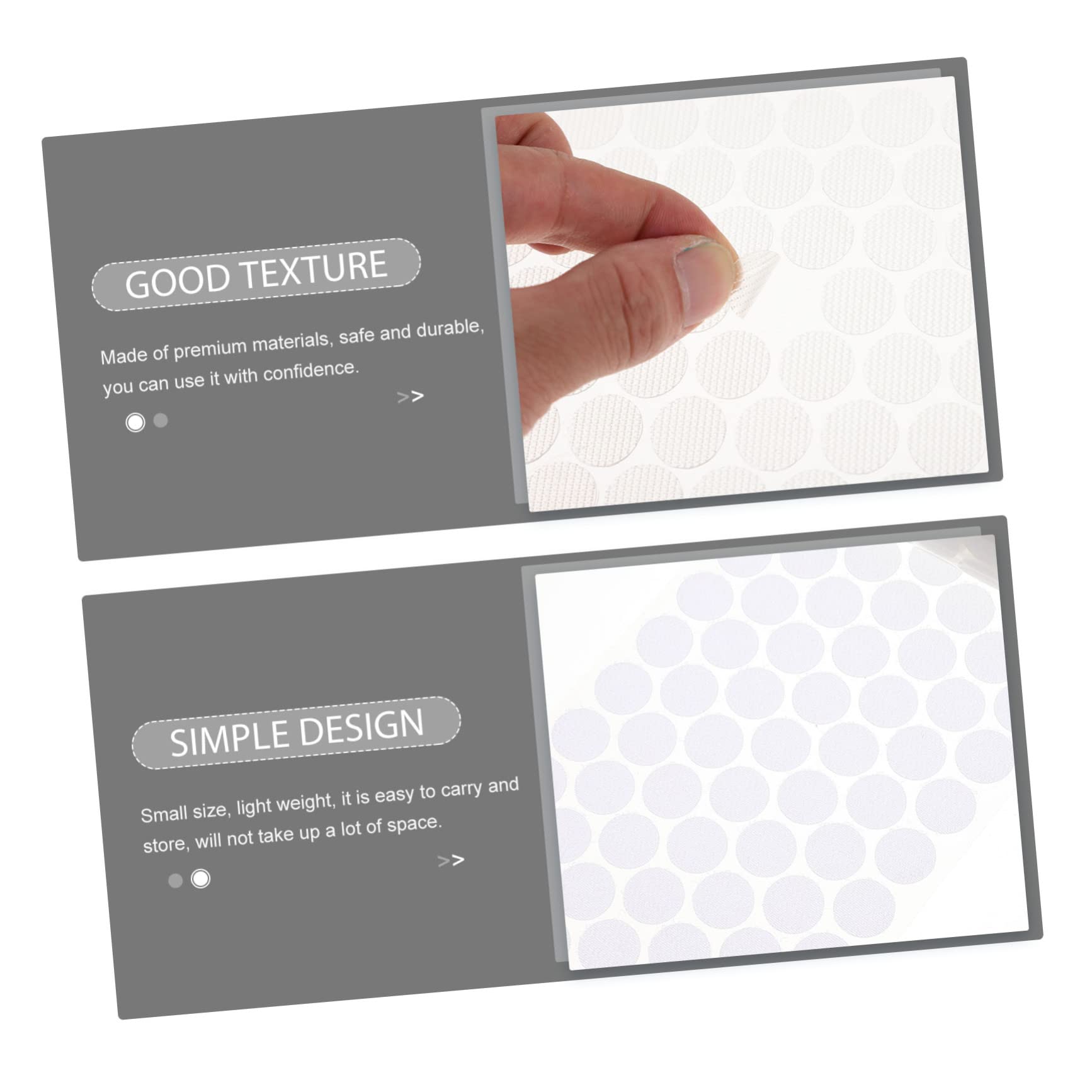 EXCEART 1500pares Almohadillas Adhesivas Redondas Transparentes Para Bricolaje Autoadhesivas y Resistentes Para Manualidades Decoraciones y Fijación De Objetos Casa y Oficina