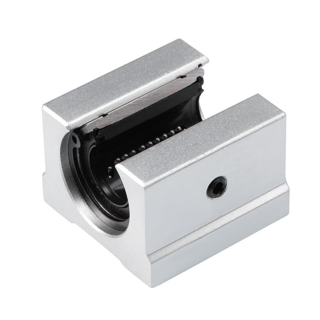 Gqnblvhzupdm One Color Industrial Shaft Bearings, Sbr16uu Linear Ball Bearing Slide Block Units, 16Mm Bore Dia 1Pcs