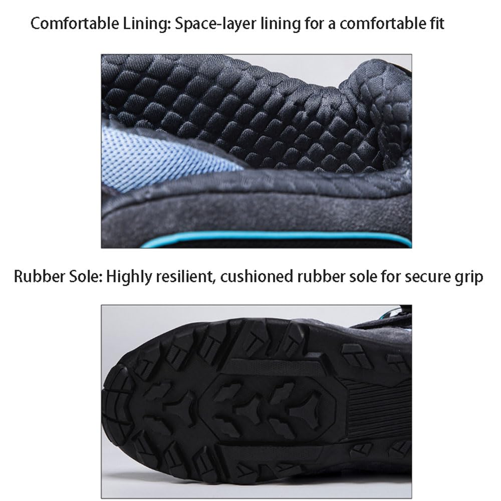 Scarpe da Moto da Strada Antiscivolo,Stivali da Moto Uomo Impermeabile,Protettivi da Moto ScarpeIin,Antiscivolo Suola in TPU,per Moto,Fuoristrada,Pendolarismo,Design con Fibbia Rotante