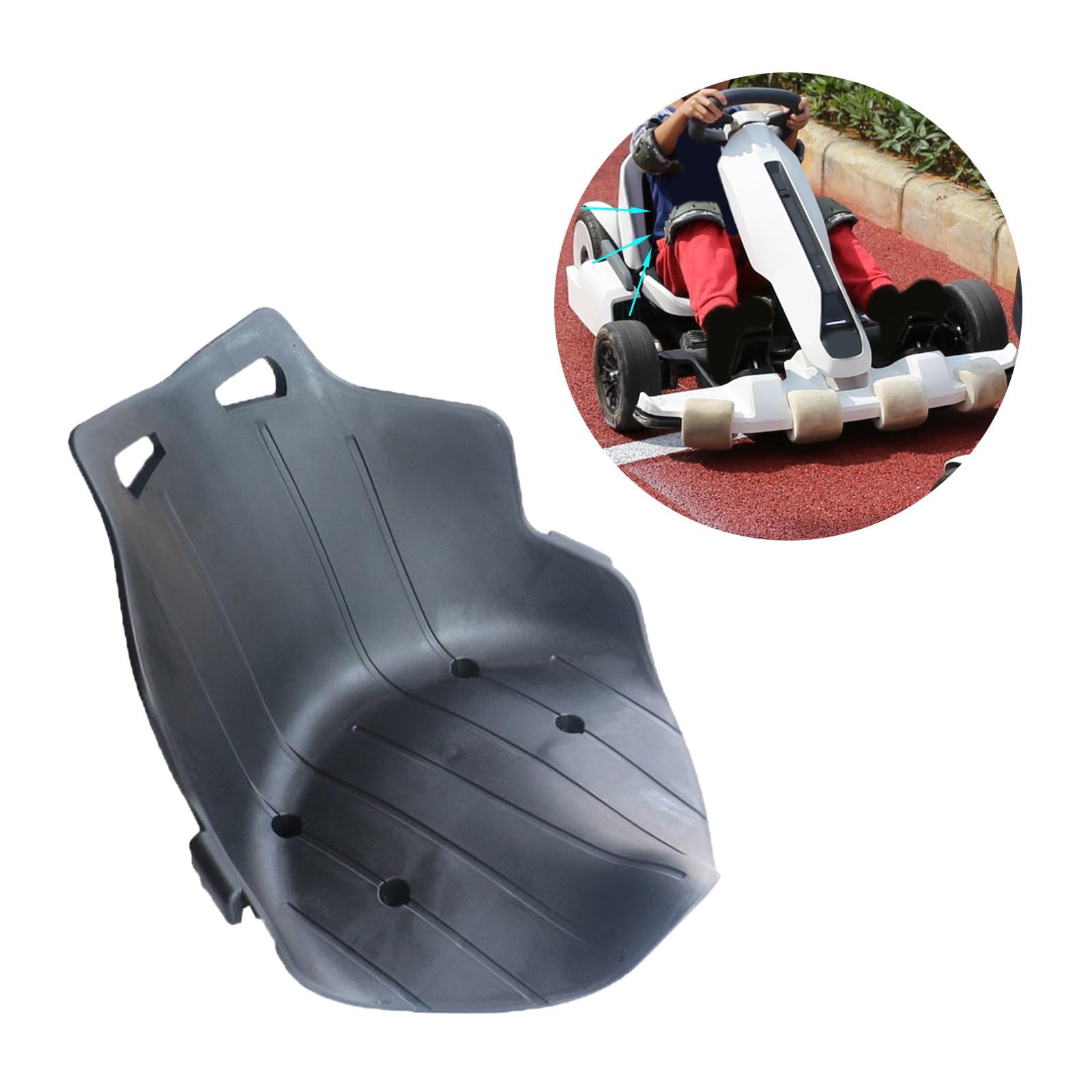 Sharplace Kindersitzzubehör, langlebig für Sitzsattel DIY Go Kart Sitzsattel Trikes Sitzsattel, Schwarz