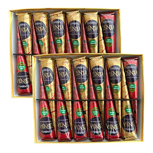 Zenia (Pack of 24) 100% Natural Henna Hair Color Paste Hair Dye C...