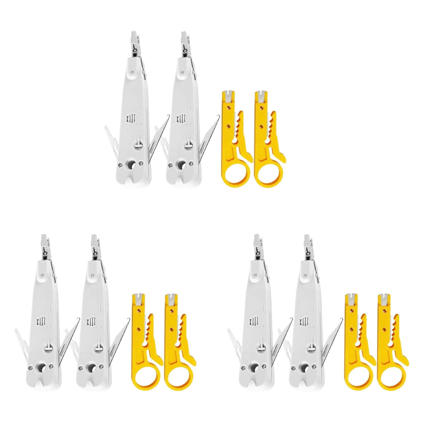 Outil de poinçonnage IDC contre les mauvais contacts de câble réseau et prise RJ45