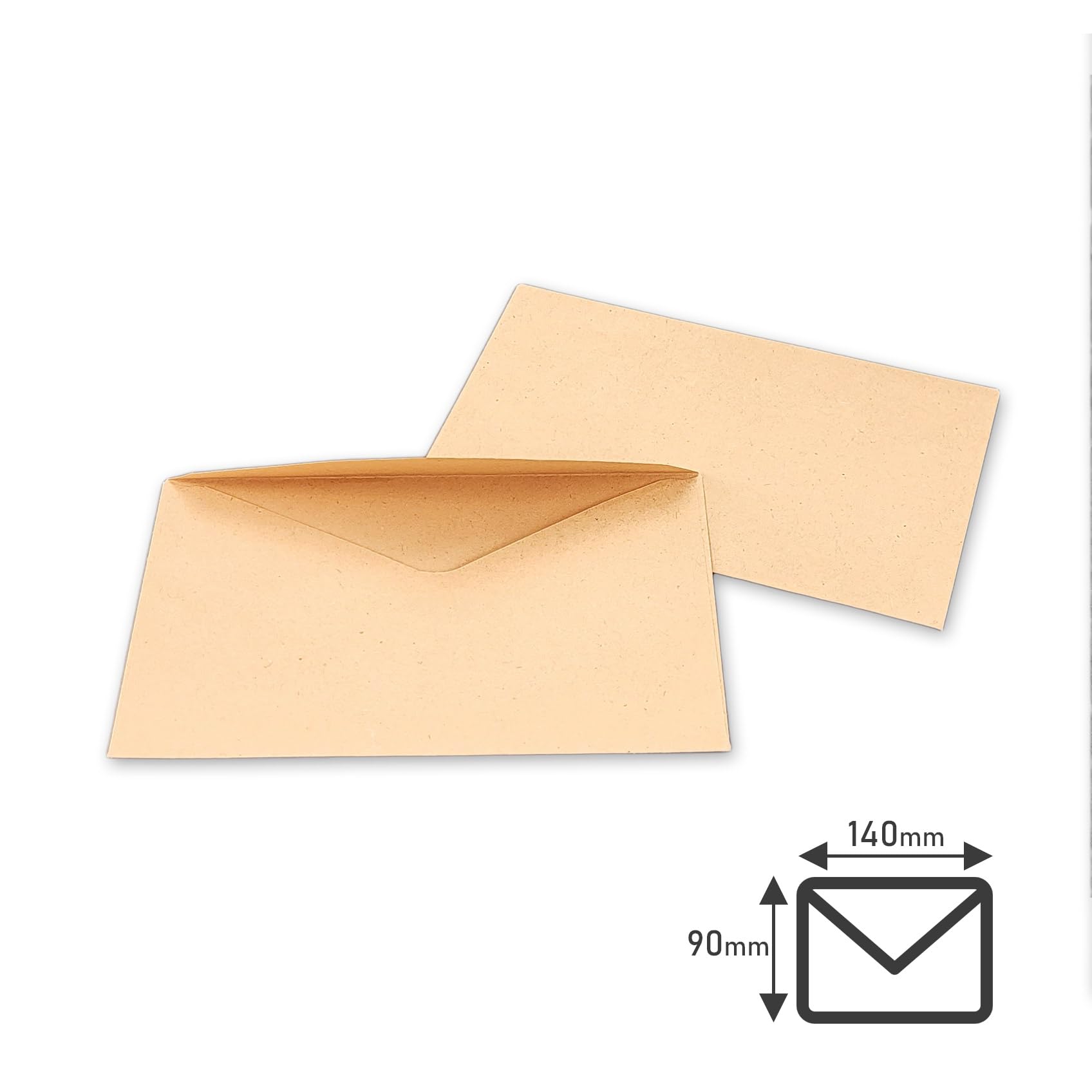 Buste elettorali, 90 x 140 mm, 5 colori a scelta, carta 75 – 80 g/m², chiusura triangolare non gommata (camoscio 75 g, 1000)