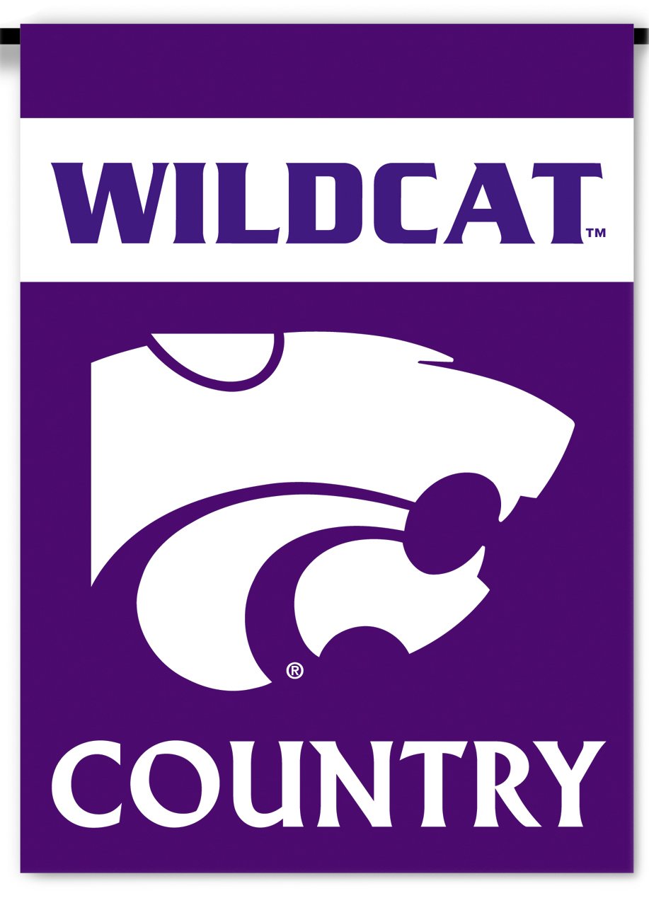 NCAA Kansas State Wildcats 2-Sided Country Garden Flag, Team Color