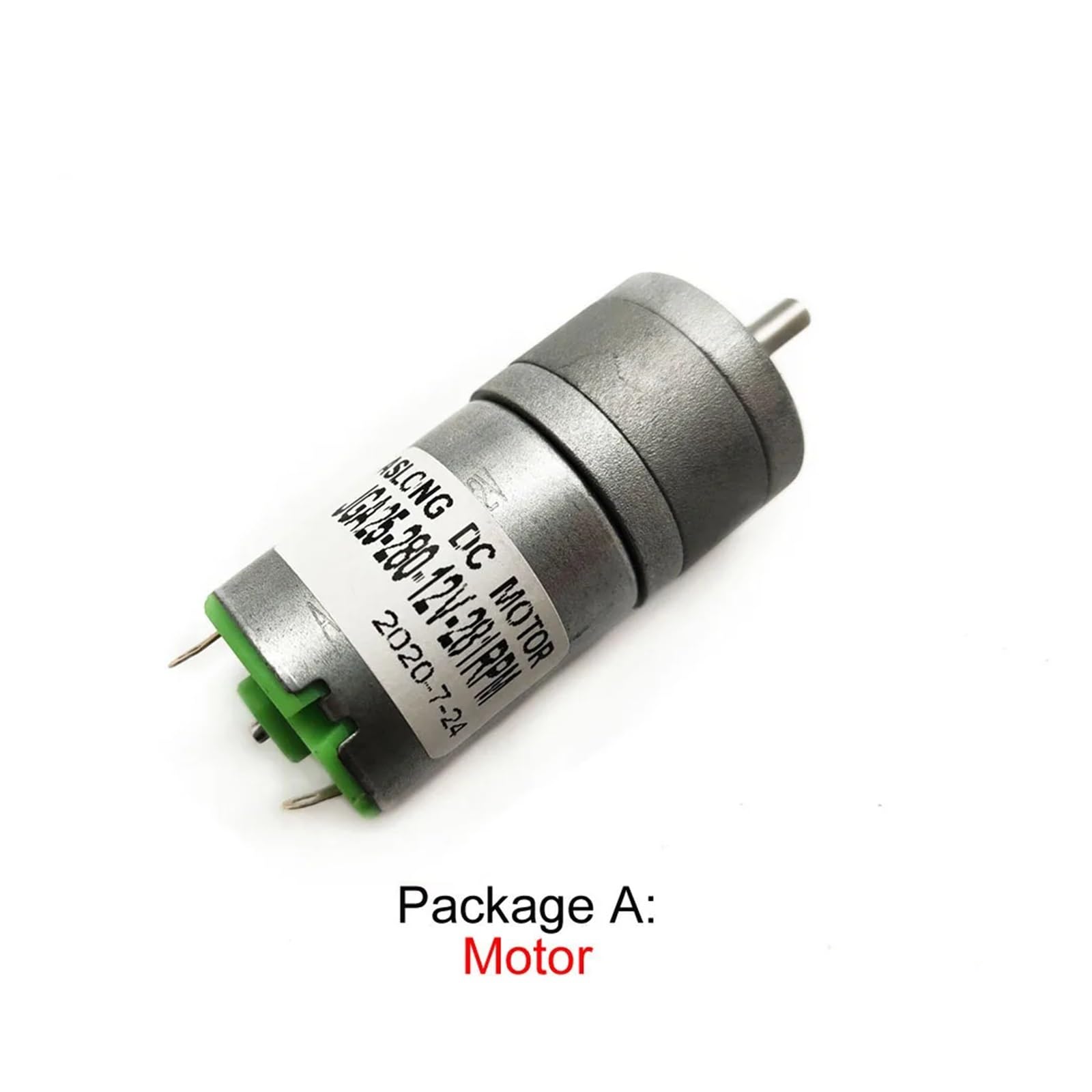 TSIOHKBS JGA25-280 DC Gear Electronic Starter 12V 6V Carbon Brush Geared Electronic Starter Smart Car DIY DC Reducer (12V 133rpm,Package P)