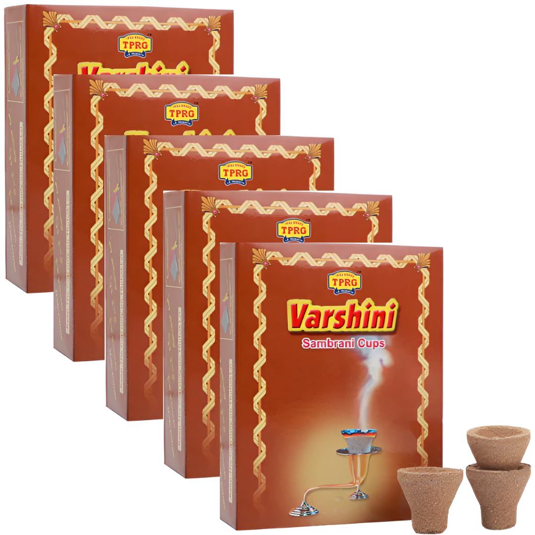 Varshini Cup SAMBRANI 12pcs of Cups x 5 Boxes - Pack of 1 (60Cups)