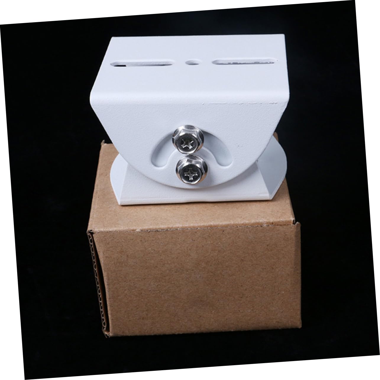 VILLCASE Supporto per Telecamera di Sorveglianza Staffa da Parete Versatile in Acciaio Bianco, 2 Pezzi, Facile da Installare e Antiruggine per Sistemi di Sicurezza