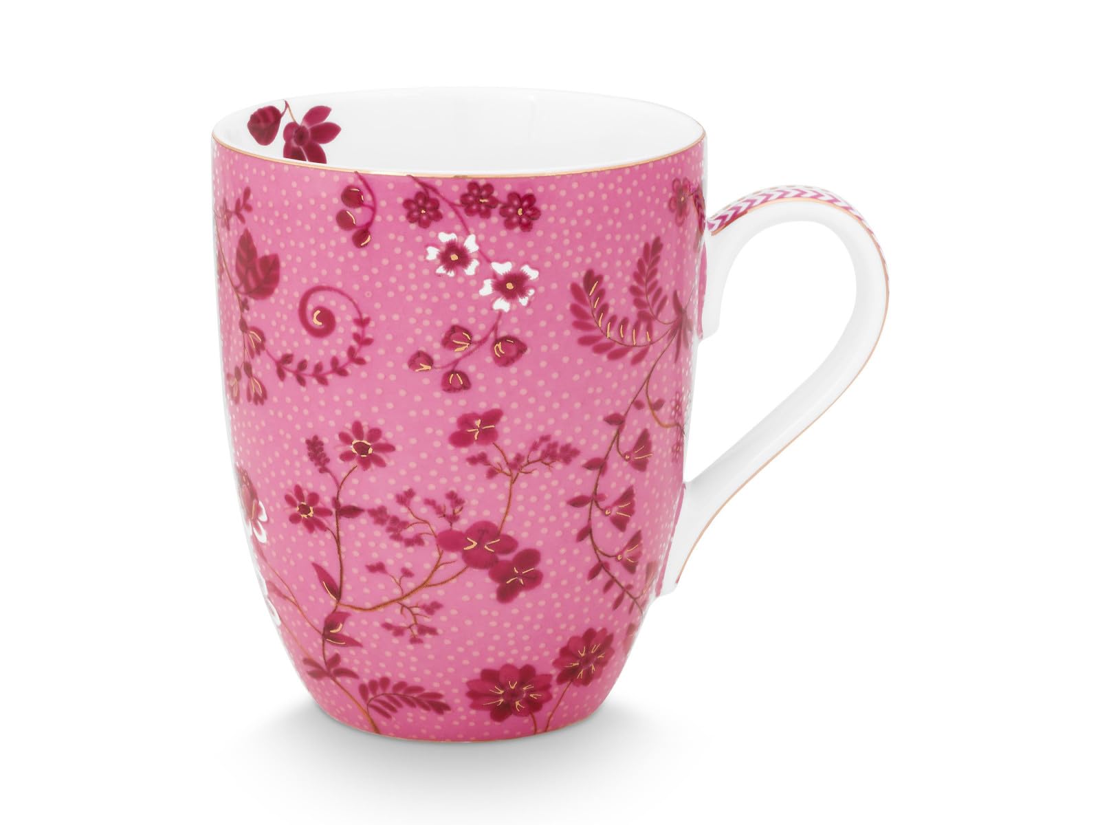 Pip Studio Jolie Flowers Pink Mug Large 350 ml