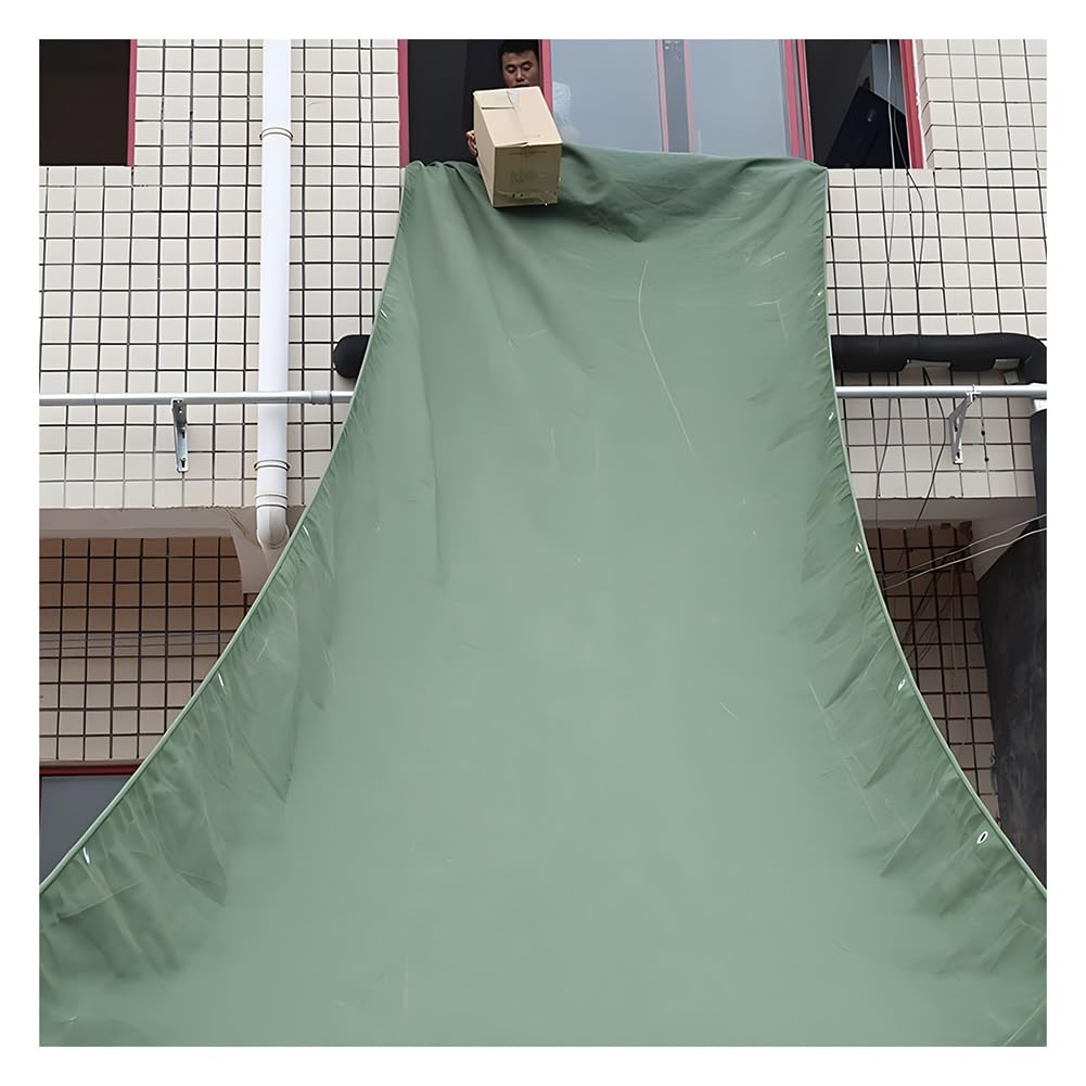 GLDYTVF Heavy Duty Canvas Chute Tarpaulin 2x12m - High-Altitude Cargo Unloading Conveyor for Efficient Moving, Loading & Unloading of Goods, Durable & Versatile