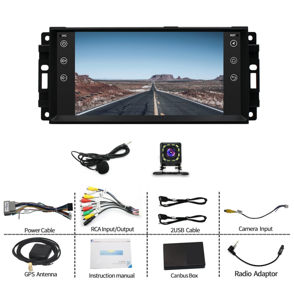Autoradio 2+32G CarPlay et Android Auto pour Dodge Journey (2009-2010)