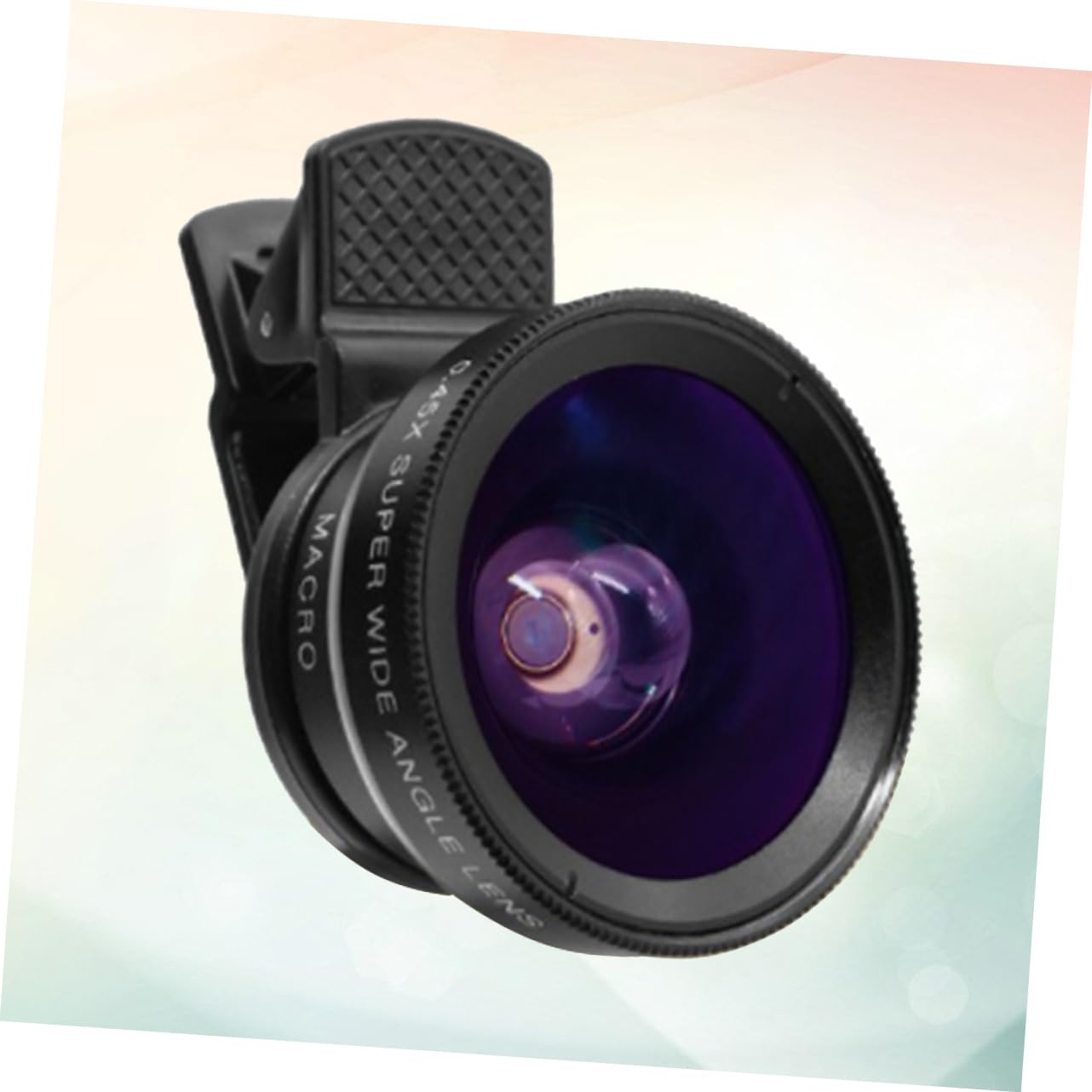 Housoutil 2-in-1 Phone Camera Lens Set 0.45x Wide Angle 12.5X Macro Distortion- Universal Fit for Mobile Devices Aluminum Alloy Scratch-Resistant