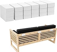 BOHUIZ 23pcs EVA Foam Headboard Stoppers for Wall - Anti-Shake Bumpers, Noise Reducers, 20mm & 3mm Thick Protectors (White)