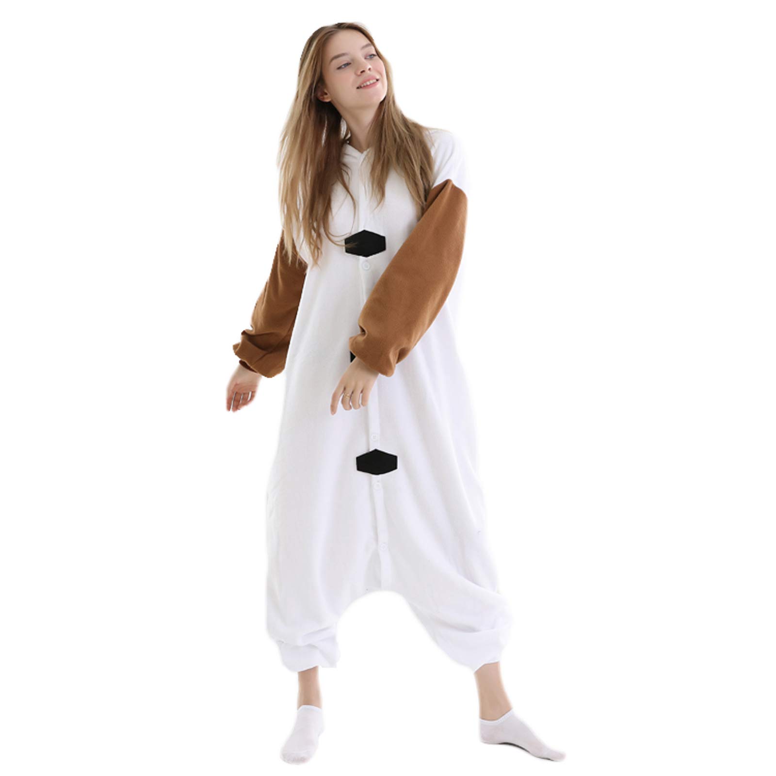 Costume combinaison Relaxo Olaf - Combinaison en forme d’animal - Pyjama pour femme, homme, adulte - Déguisement pour carnaval, Halloween, cosplay