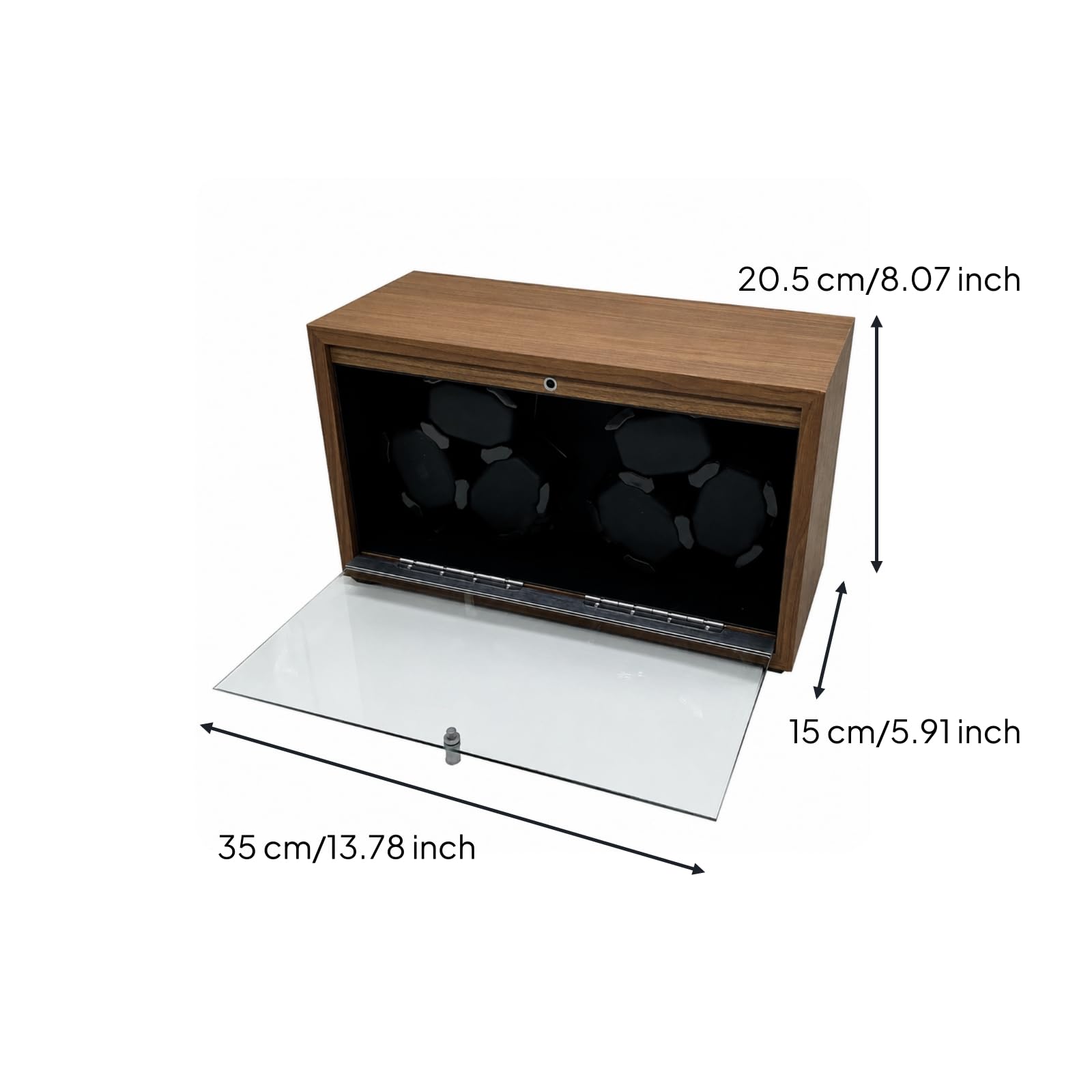 predolo Uhrenbeweger mit LED Ultraleise Uhrenbeweger mit Uhrenkissen Automatisch Uhrenschatulle für Uhrenliebhaber