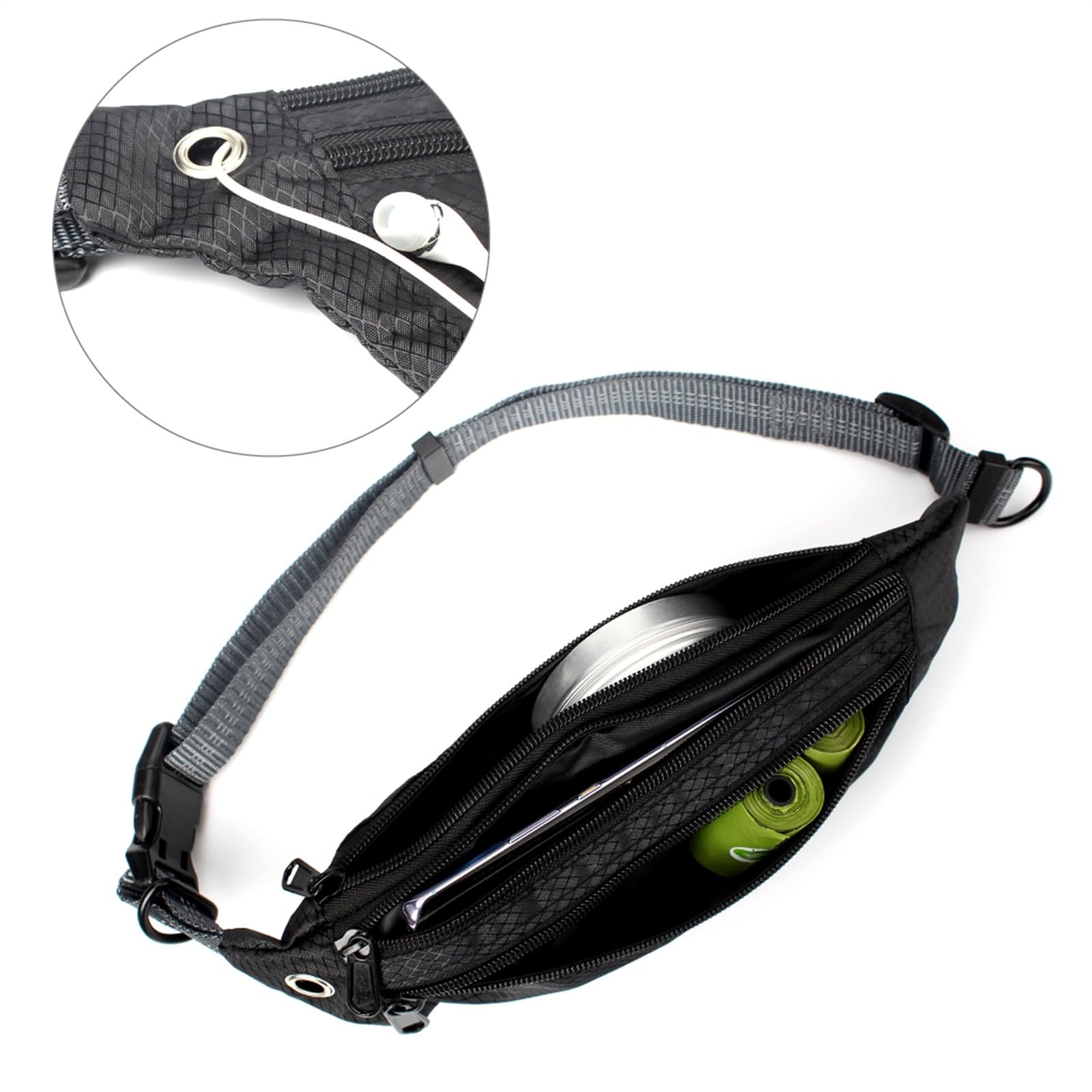 Correas Extensibles Jogging Training Senderismo Correa de Cintura de Perro Bungee retráctil para Perros Grandes Accesorios Correa de Perro(Pink Set)