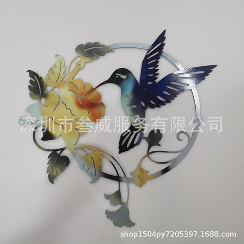 Miniatura 4 de Letreros de metal moderno para pared, decoración del hogar, pájaros de amor, viento moderno, feng shui, colgantes de metal, decoración de hierro,
