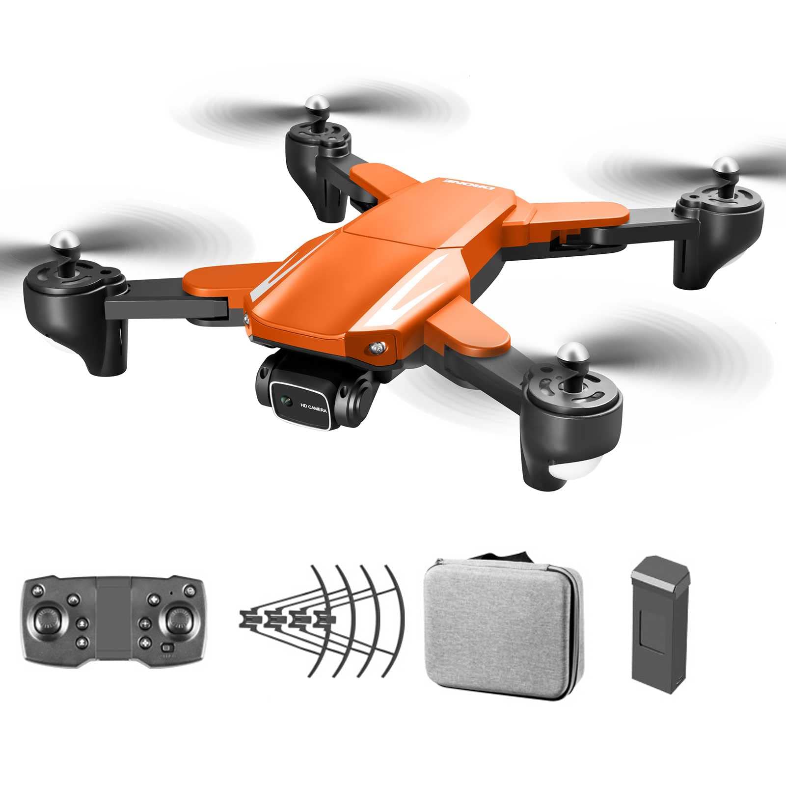 Drones with Camera for Adults?4k Dual-Camera HD Wide-Angle ESC Aerial Photography Aircraft Optical Flow Fixed Height Remote Control Folding Drone for Beginners
