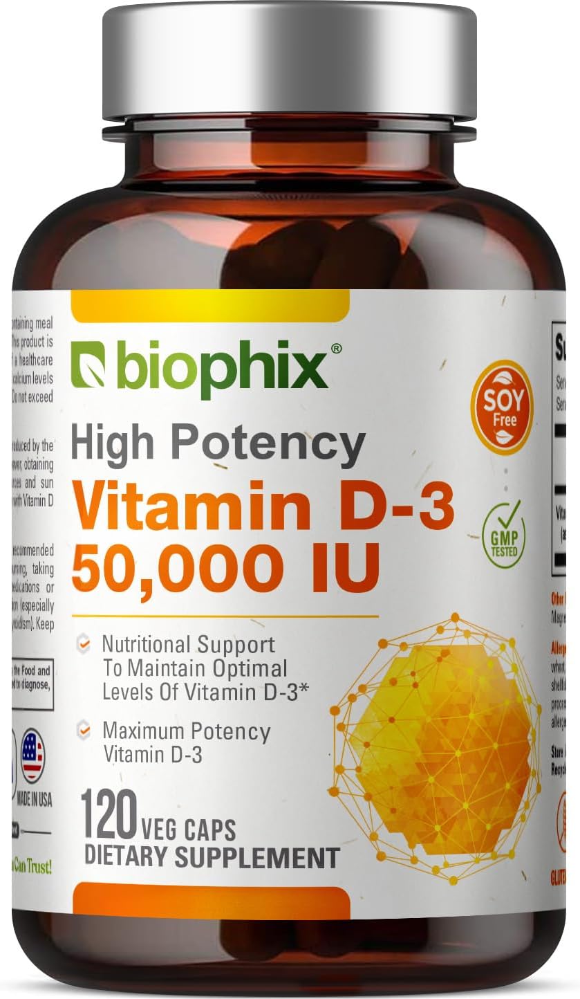 Biophix Vitamin D-3 10000 IU 380 Softgels - In Extra Virgin - Foto 7