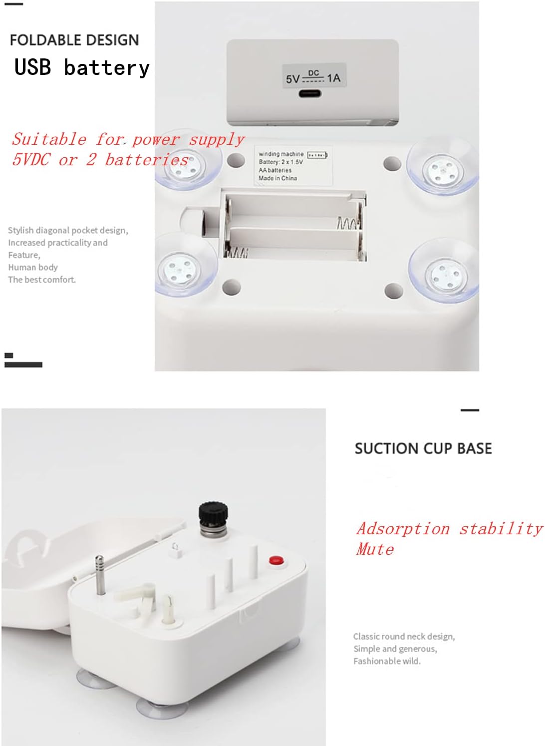 Bobbin Winder for Sewing Machines Easy to Carry Portable Automatic Bobbin Winding Machine with 25Pcs Plastic Bobbins for Sewing and Crafts Use