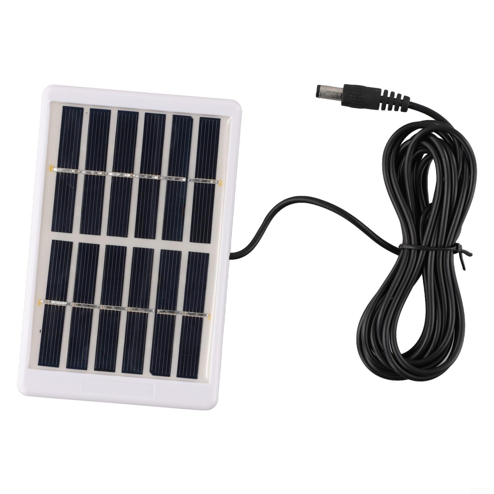 Panneau solaire polycristallin 5 W 6 V avec câble CC, chargeur solaire portable pour le camping, la randonnée, les voyages et les projets de bricolage en plein air