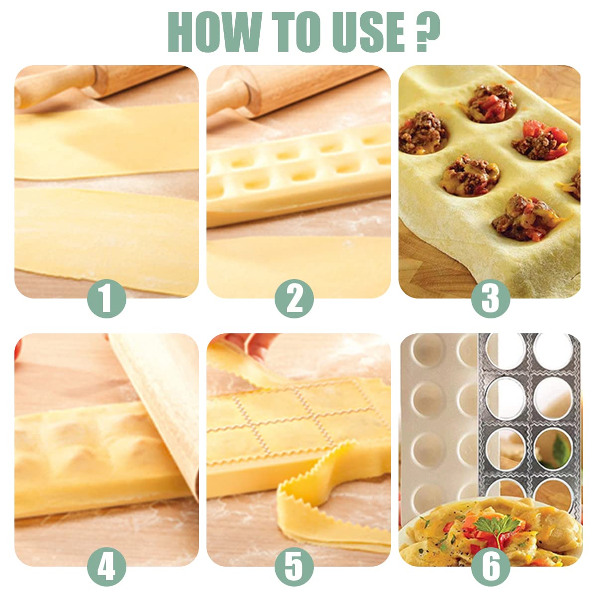 Stampo Per Ravioli 10 Fori - Pressa Pasta A Forma Di Fiore, Sicuro Per Alimenti - Foto 7