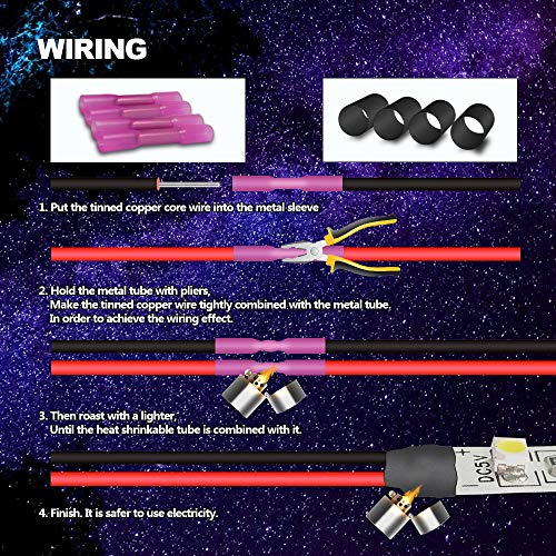 4. Bild von CARLITS 30M 20AWG 2x0.5mm² 2 Adriges Kabel Verzinntes Kupfer 20 Gauge 2 Poliges Kabel Elektrischer Draht 12V/24 V DC für LED-Streifen Einfarbig 3528 5050 2835