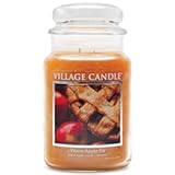 Warm Apple Pie Large Glass Apothecary Jar Scented Candle&comma; 21&period;25 oz&comma; Brown