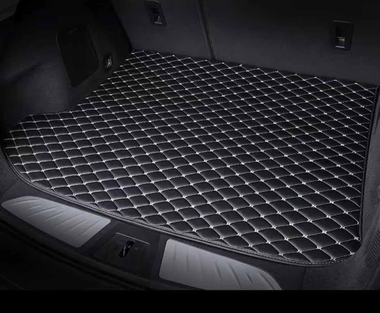 HYLLYP Car Boot Liner for Chery JAECOO 7 J7 2023 2024 2025, Boot Liner Mats Anti-Scratch Anti-Slip Cargo Carpet Protective Mat Accessories,Black rice noodles