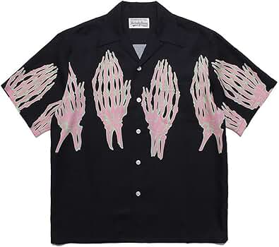 入手困難　WACKO MARIA ワコマリア　アロハシャツ　半袖シャツ　スカル 芸能人愛用♪】WACKO MARIA ワコマリア 半袖シャツ スカル柄