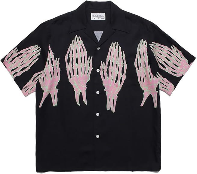 Amazon.co.jp: [WAYWOC] WACKO MARIA ワコマリア シャツ 半袖 メンズ 
