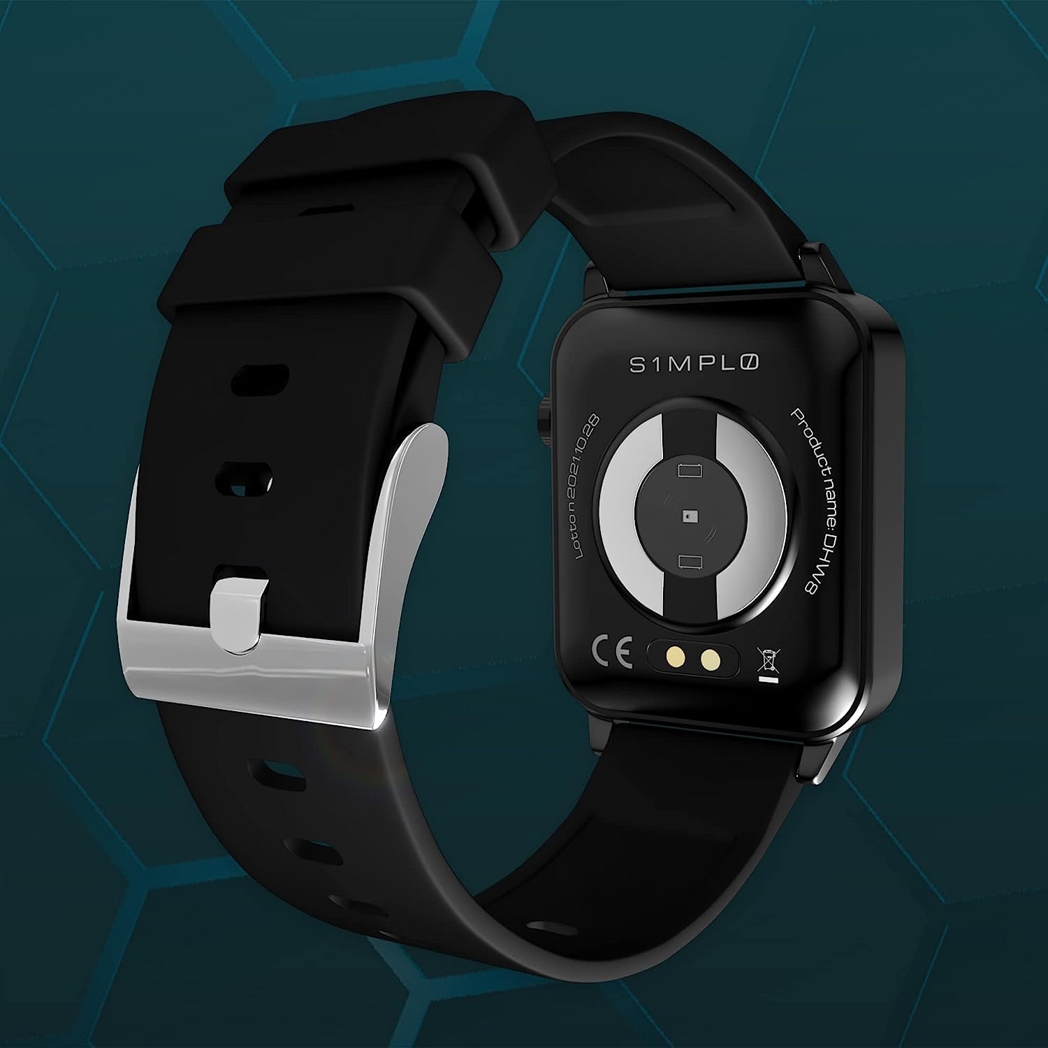S1MPL0 - Smartwatch para Hombre y Mujer Monitor de Salud y Forma física | Reloj portátil para ECG y PPG Esfigmomanómetro Tensión Arterial Temperatura Corporal Podómetro de muñeca | batería Duradera
