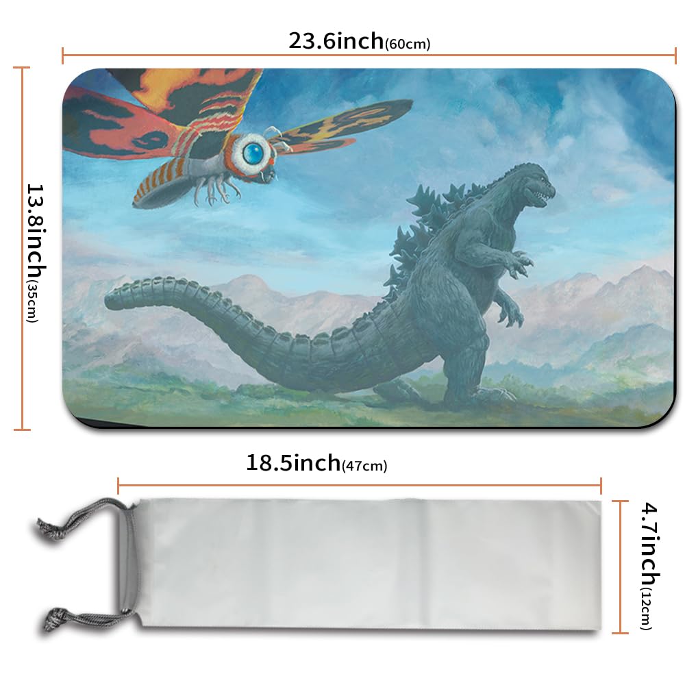 MTG Playmat Size 60 x 35 cm Free Storage Bags Non-Slip Backing Printing, MTG Alfombrilla de juego ideal para entusiastas del juego de cartas TCG Playmat Mouse Pad (Plains)