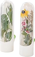 EMVANV 2-Pack Herb Keeper for Fridge - Fresh Herb Saver for Cilantro, Basil, Asparagus | Transparent Storage Containers