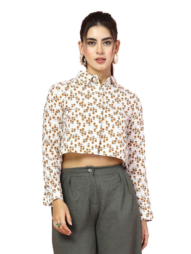 Image of OOMPH! Casual Crop Shirts for Women