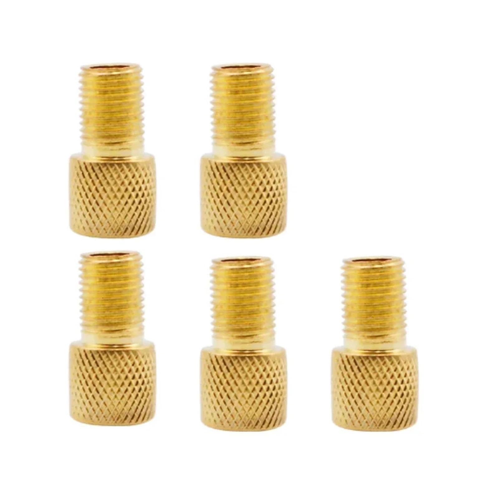Dymkie Grid Grain-5Pc Converter Bike Tire French Valve Adapter Bicycle Accessories(Grid Grain-5Pc)