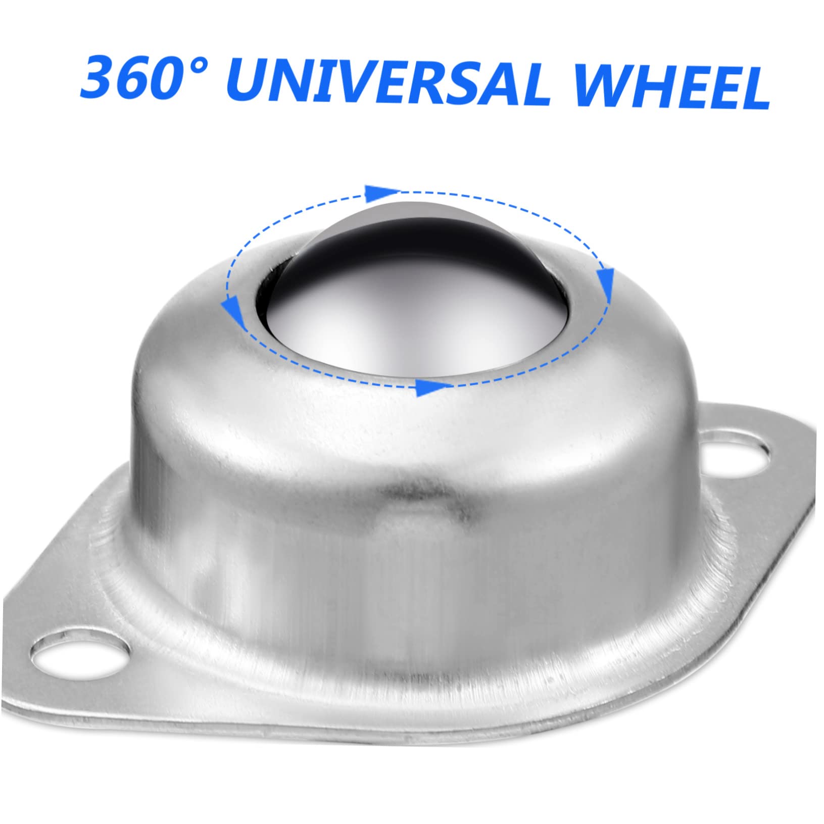 KICHOUSE Furniture Casters 8 Pack Castors for Furniture Legs Swivel Caster Wheels Easy to Install Suitable for Home Office