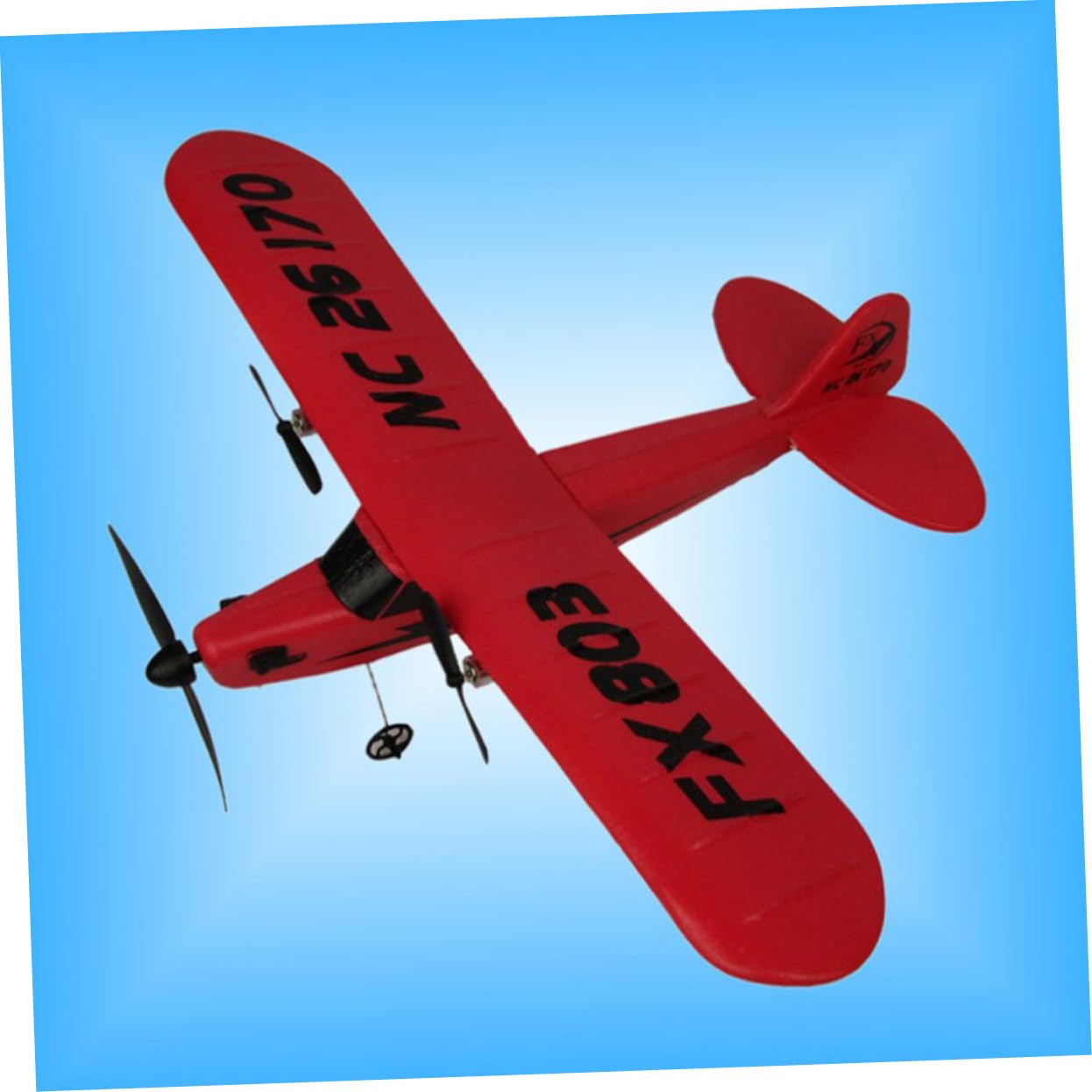Alasum 3piezas RC Plane De Teledirigido Planeador De Fijas para Juguete Aeronáutico Exterior Rojo