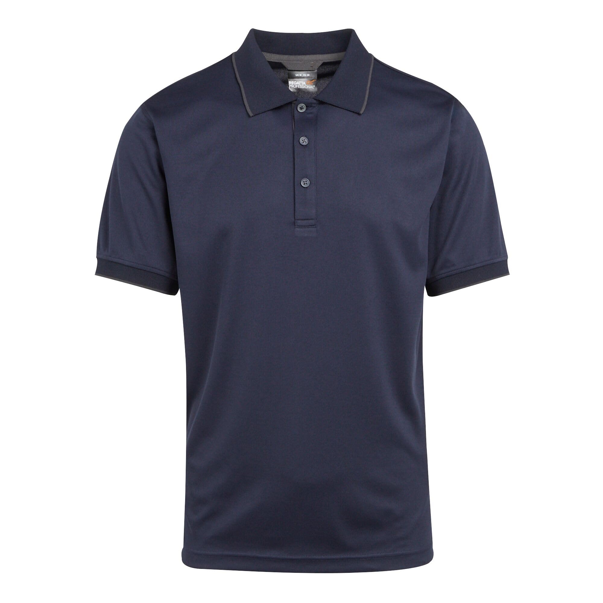 Regatta Men's Navy Seal Grey Navigate Short Sleeve Polo Shirt in Size 3XL, Sports Direct