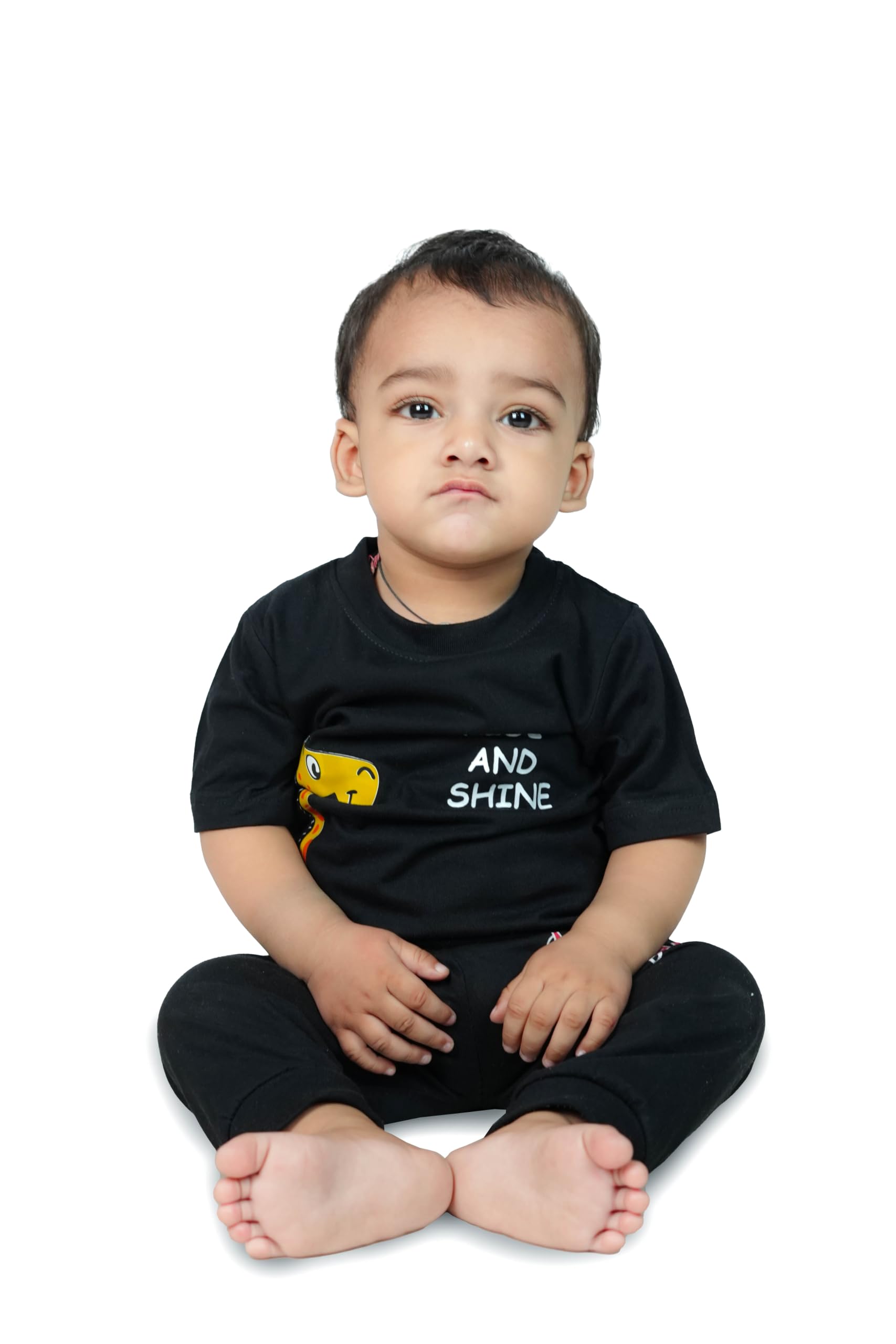 Baby Boy Regular Fit Casual Round Neck Cotton Printed (6-12 Months)-picture-48