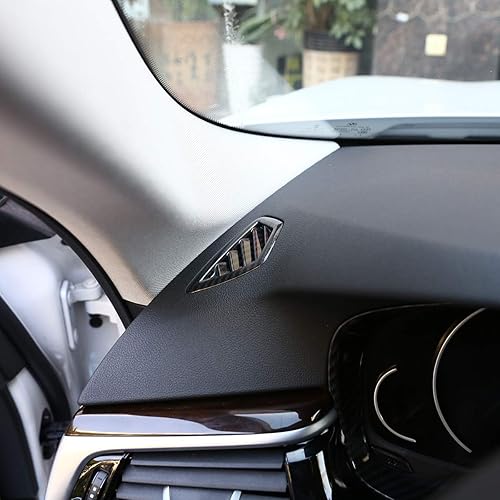 Miniatura 5 de YIWANG consola central de fibra de carbono estilo consola de salpicadero lateral de aire acondicionado salida de ventilación marco 2 piezas para BMW